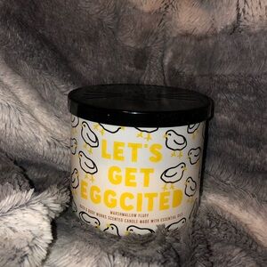 Bath & Body Works "Let’s Get Eggcited" Marshmallow Fluff Candle - Yellow